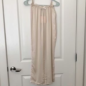 Kittenish XS sheer cream pants